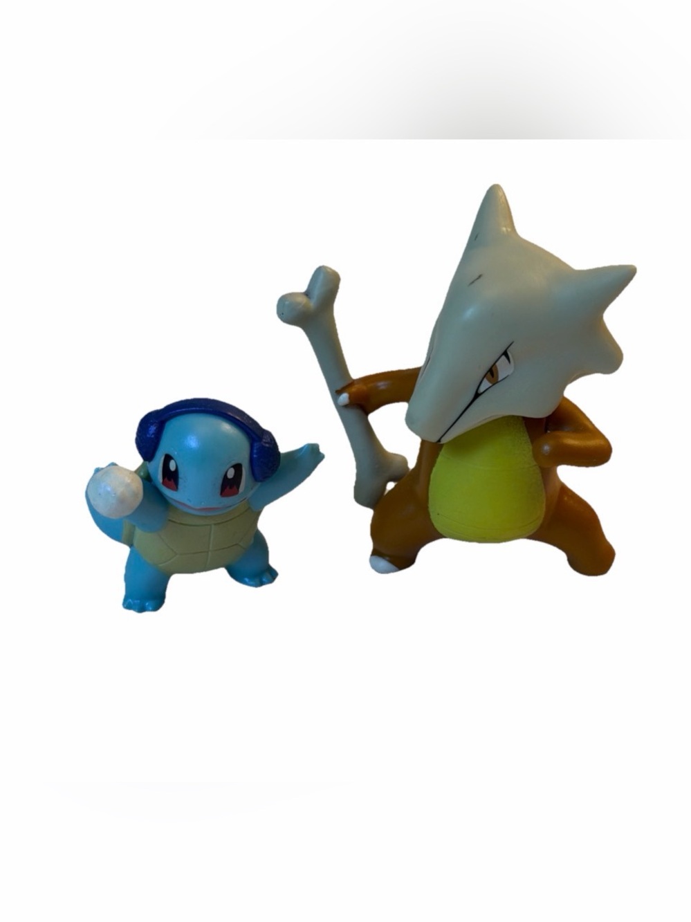Pokemon Figure Squirtle with snowball & earmuffs and Marowak Wicked Cool Toys